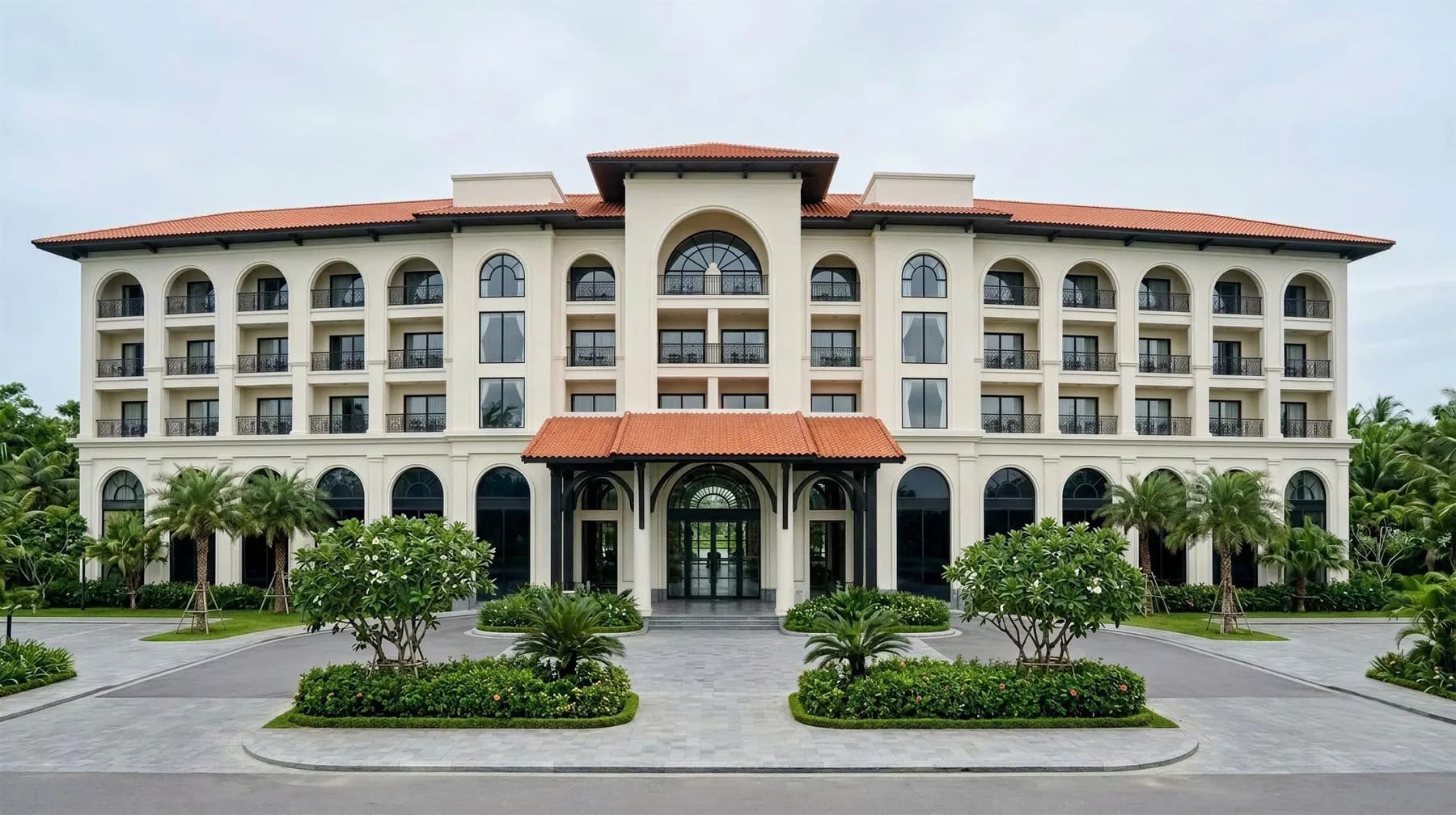 Kiến trúc tân cổ điển mái ngói