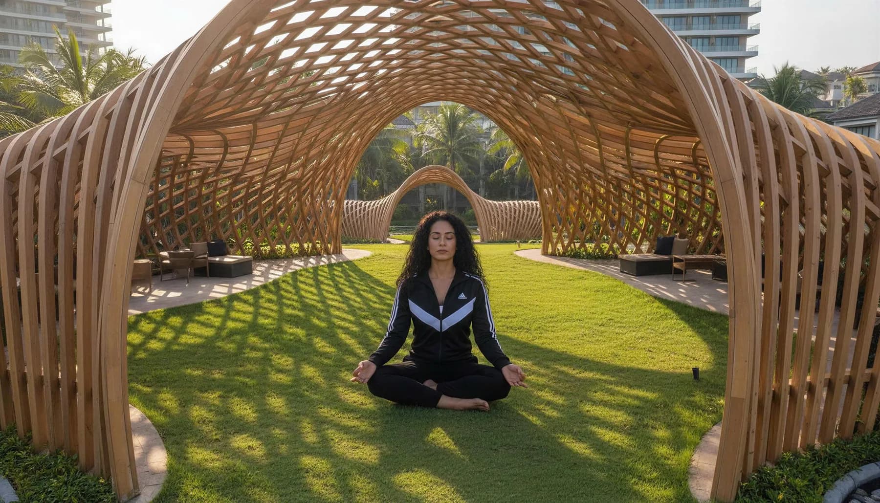 Vườn yoga ngoài trời