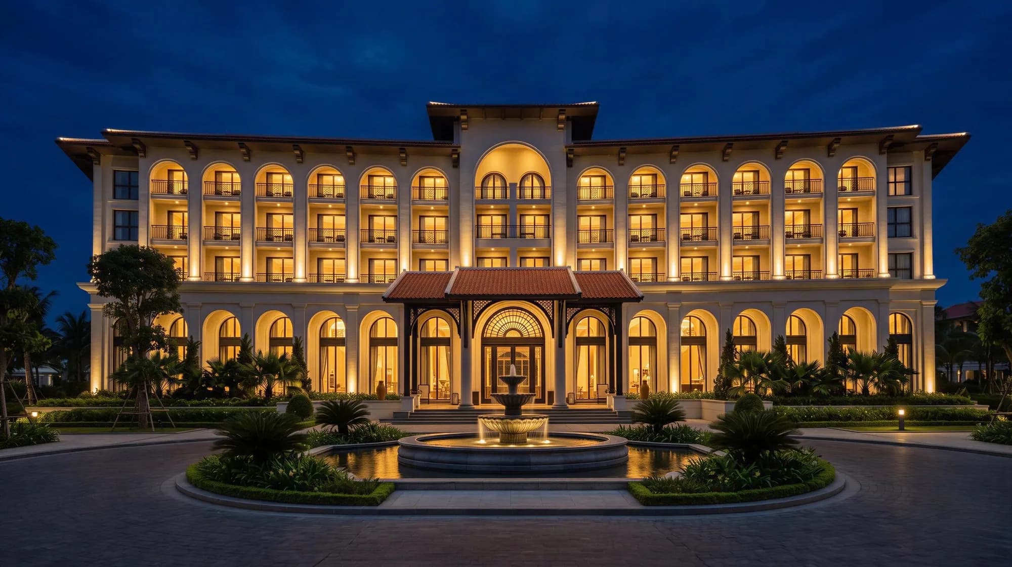 Toàn cảnh Lumera Resort & Hotel lên đèn